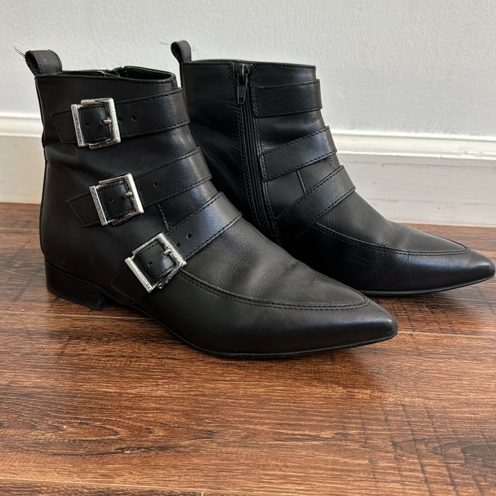 Steve Madden Nari Leather Boot Biker Moto Size 6